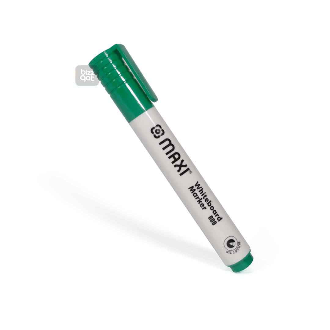 Maxi White Board Marker Green MX-600G10: Product name: Maxi White Board Marker Green MX-600G10 Fine bullet tip for creating precise lines Ink color: Green