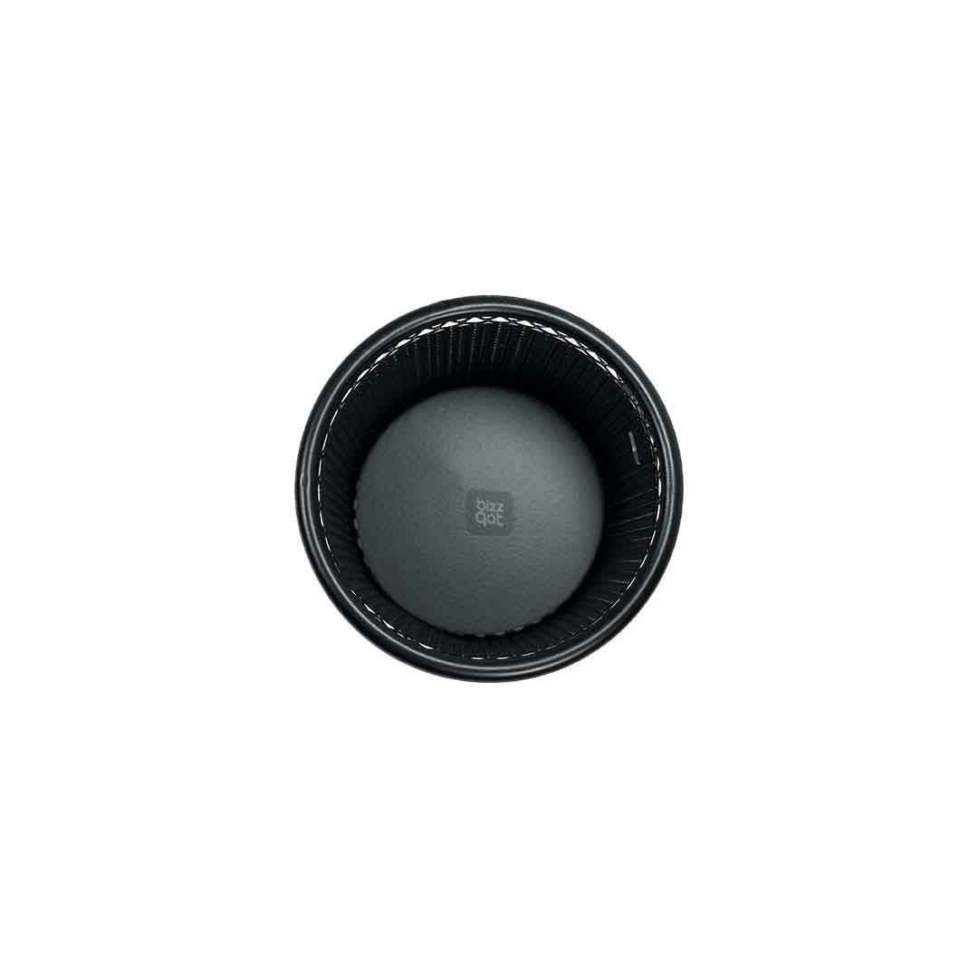 Product Name: Mesh Pencil Cup Black MXPCBL Brand: Maxi Model Number: MXPCBL Color: Black Material: Metal mesh Size: 3.5" height x 3" diameter (8.9cm x 7.6cm)