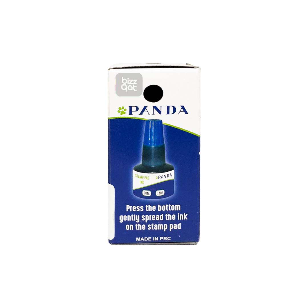 Specifications for the Panda Stamp Ink Black 30ml: Color: Black Volume: 30ml Ink Type: Water-based