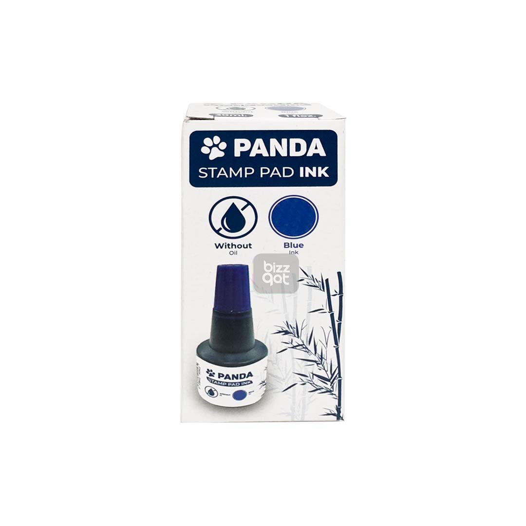 Specifications for the Panda Stamp Ink Blue 30ml: Color: Blue Volume: 30ml Ink Type: Water-based