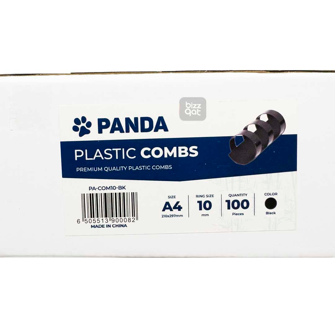 PANDA BINDING COMBS 10MMBX100BLACK