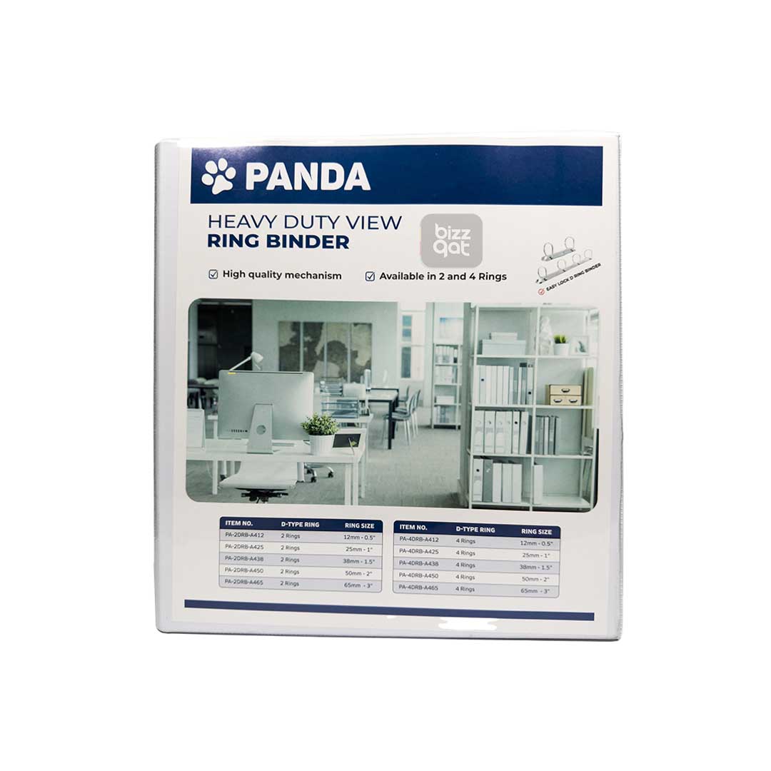 "PANDA 2D RING BINDER 1.5""/A4/38MM87221"