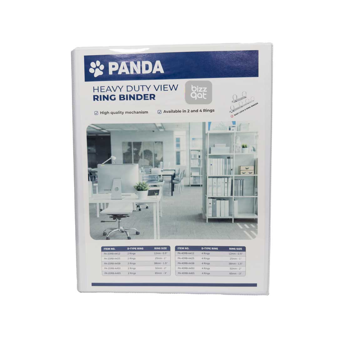 "PANDA 2D RING BINDER 0.5"/A4/12MM 87021"