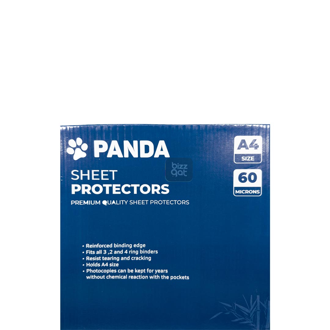 PANDA SHEET PROTECTORS A4 60 MIC F100-6