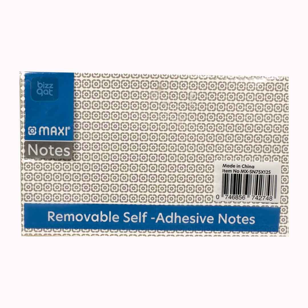 Product Type: Sticky notes Color: Yellow Size: 75mm x 125mm Quantity: 100 sheets per pad Adhesive Type: Standard adhesive Additional Features: Easy to peel and stick, repositionable, recyclable