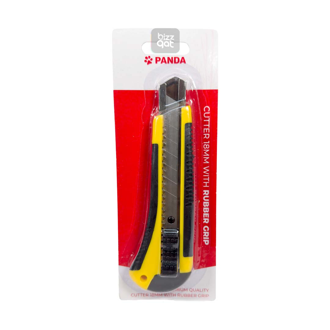 PANDA CUTTER GRIP 18MMPA-CG125:  Product type: Cutter Grip Brand: Panda Model number: PA-CG125 Blade size: 18mm Comfortable grip for easy handling Sharp and durable blade for precision cutting