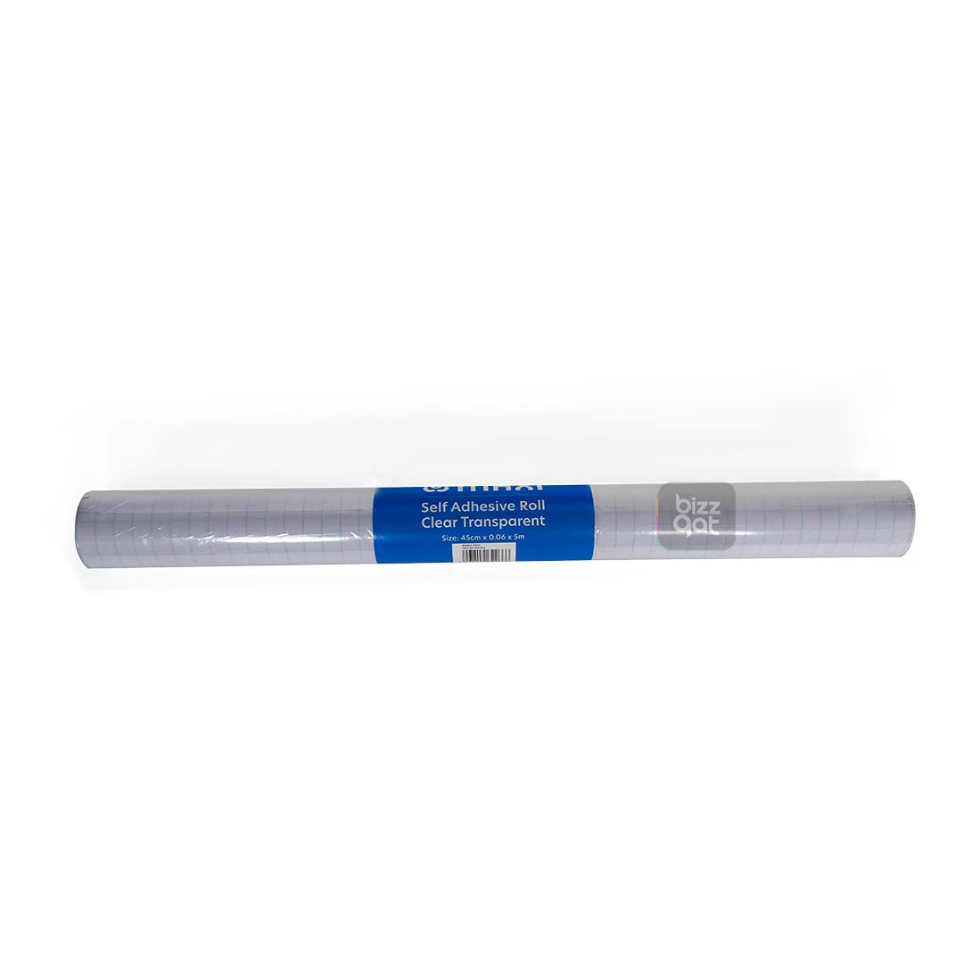 Maxi Transparent Roll 5MX45cm MX-CL5M:  Length: 5 meters Width: 45 centimeters Material: Clear PVC plastic Thickness: 0.1 millimeters Transparency: High clarity and transparency