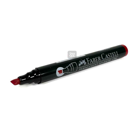 Faber C Permanent Marker Red Chisel FCL1586R