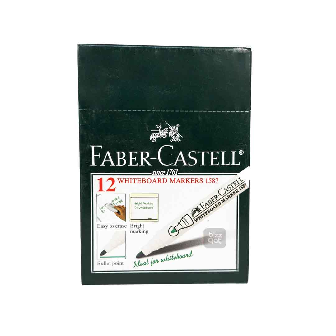 Faber C White Board Marker Green Bullet FCL1587G