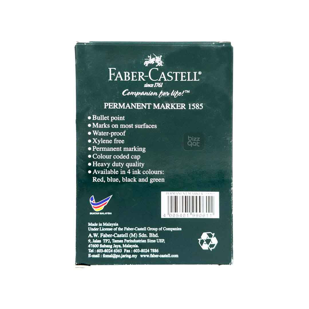 Faber C Permanent Marker Green Bullet FCL1585G