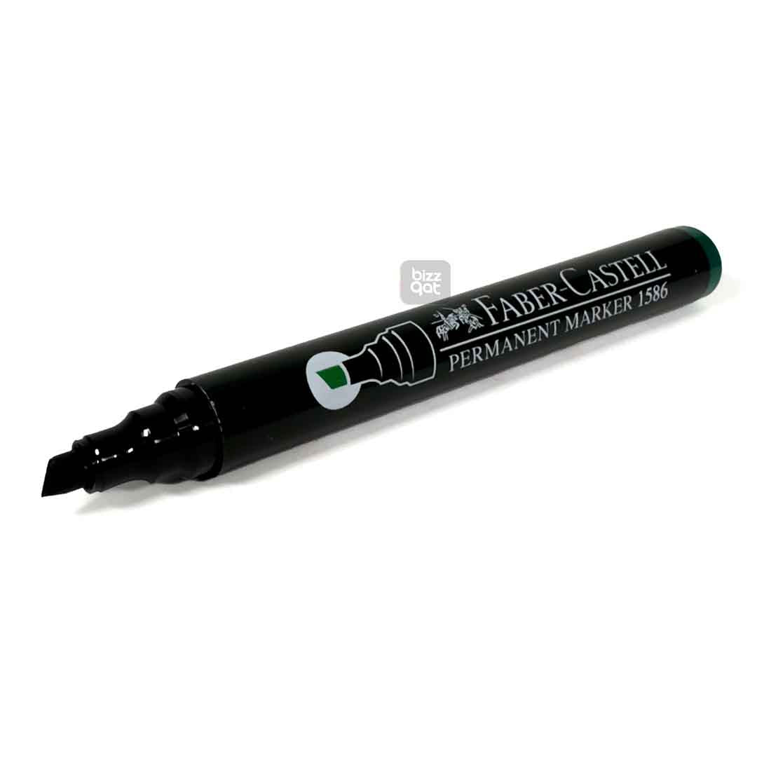 Faber C Permanent Marker Green Chisel FCL1586G