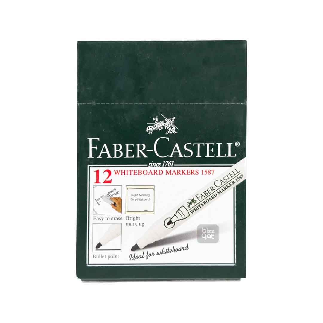 Faber C White Board Marker Black Bullet FCL1587BL