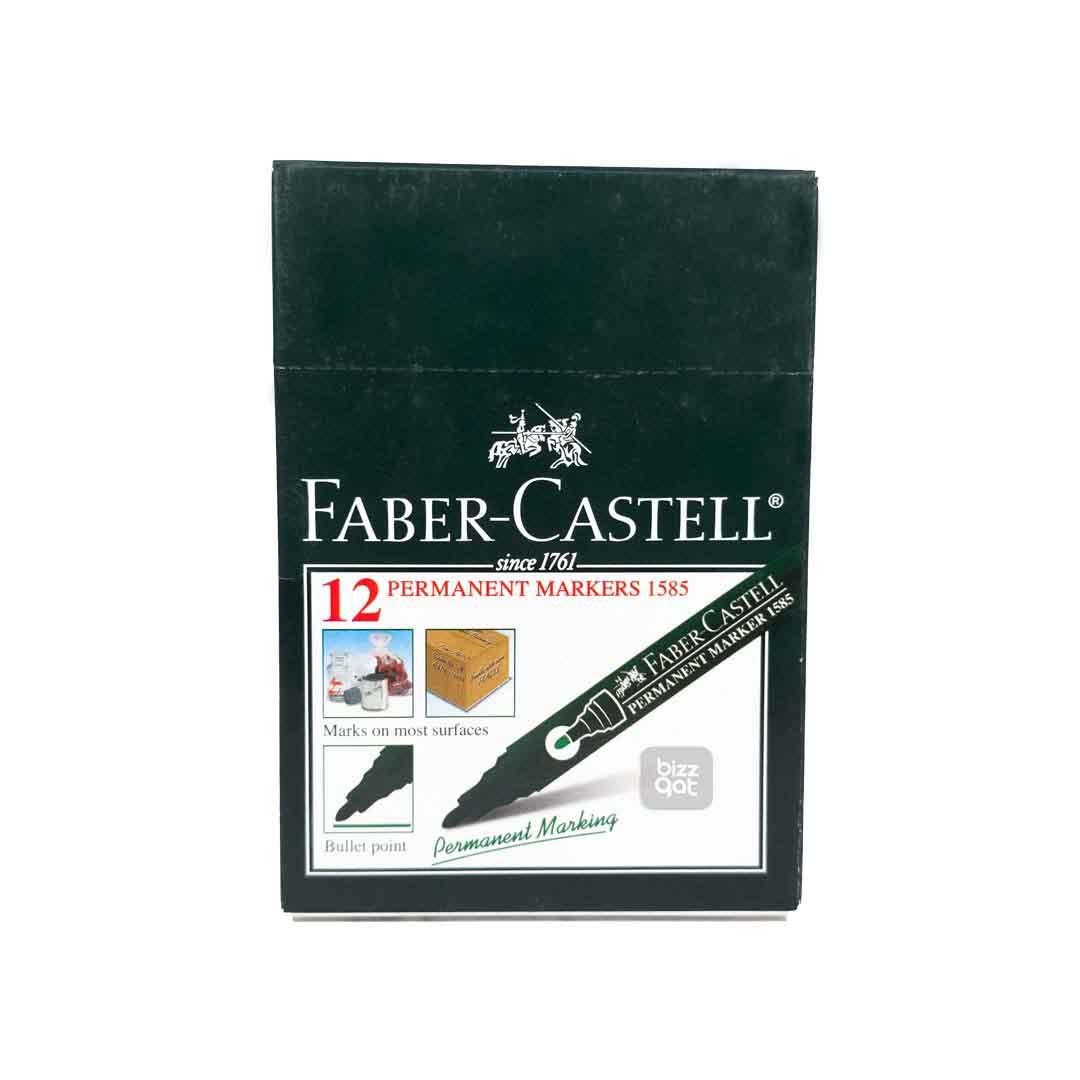 Faber C Permanent Marker Green Bullet FCL1585G