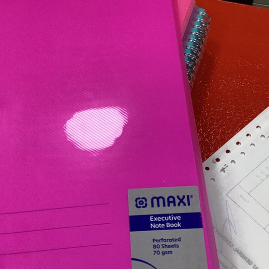 MAXI WIRE-O-COLORED PP NOTEBOOK A4 80