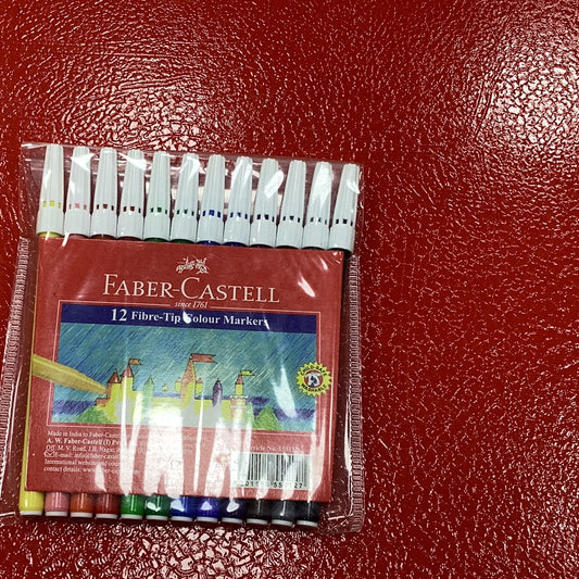 FELT TIPPEDPENS 12COL-200PC/CT