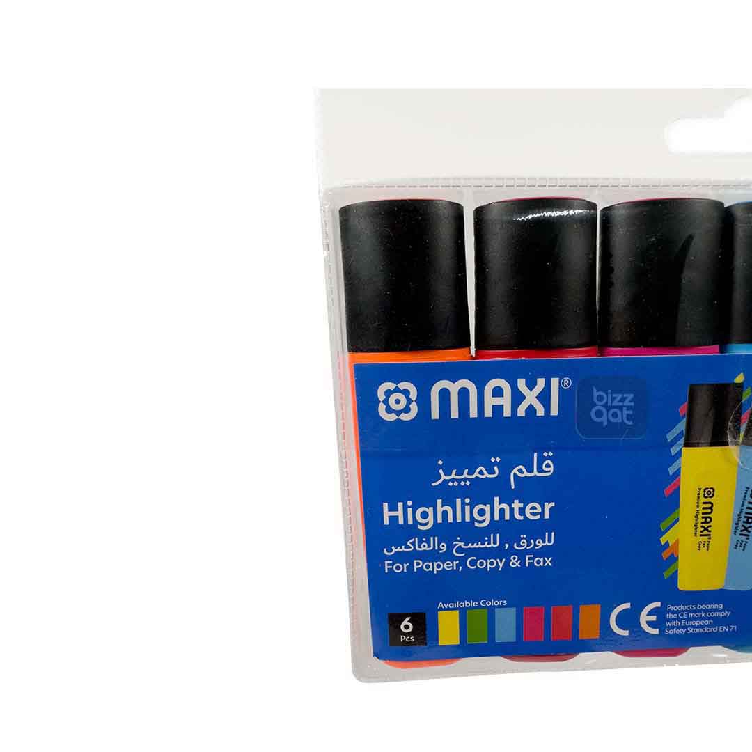 maxi highlighter set of 6