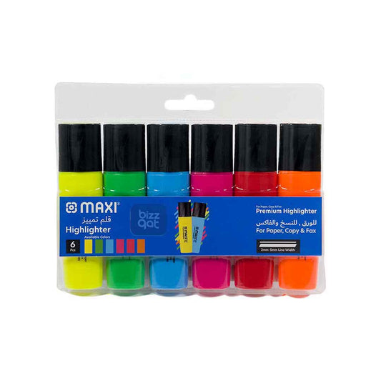 maxi highlighter set of 6