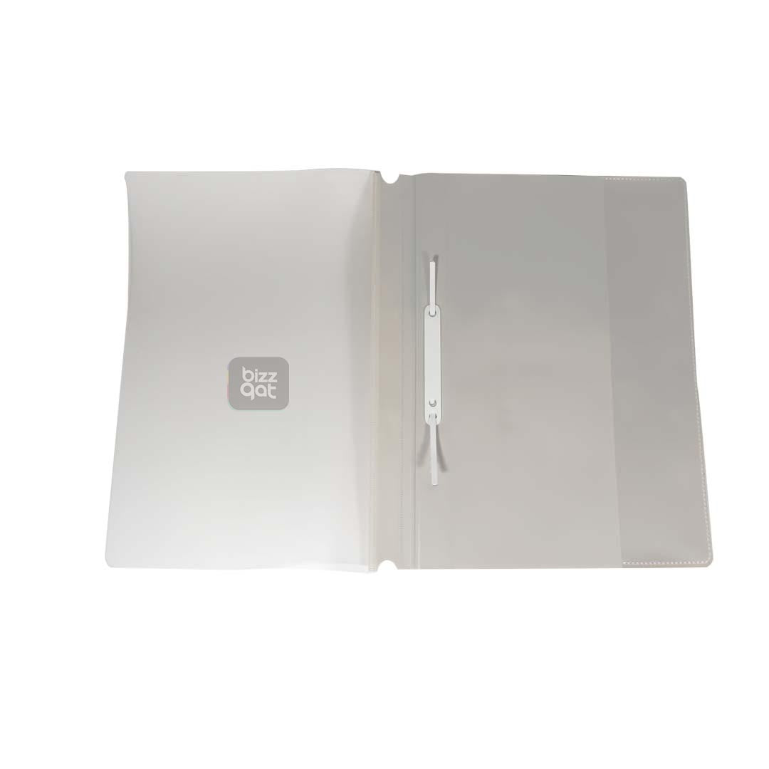 Maxi Report File A4 GREY MX-RPFGY:  Product type: Report file folder Size: A4 Color: Grey Material: Polypropylene Features: Clear cover for easy visibility of contents, opaque back cover for added protection, inner pockets for holding loose papers, business cards, or CDs Capacity: Holds up to 50 sheets of A4 paper (80 gsm)