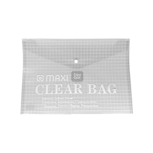 My Clear Bag CLEAR MAXI MXCBCF:  Product Name: My Clear Bag CLEAR MAXI MXCBCF  Brand: Maxi  Model Number: MXCBCF  Color: Clear  Material: PVC  Size: 11" x 6" x 2.5" (28cm x 15cm x 6cm)