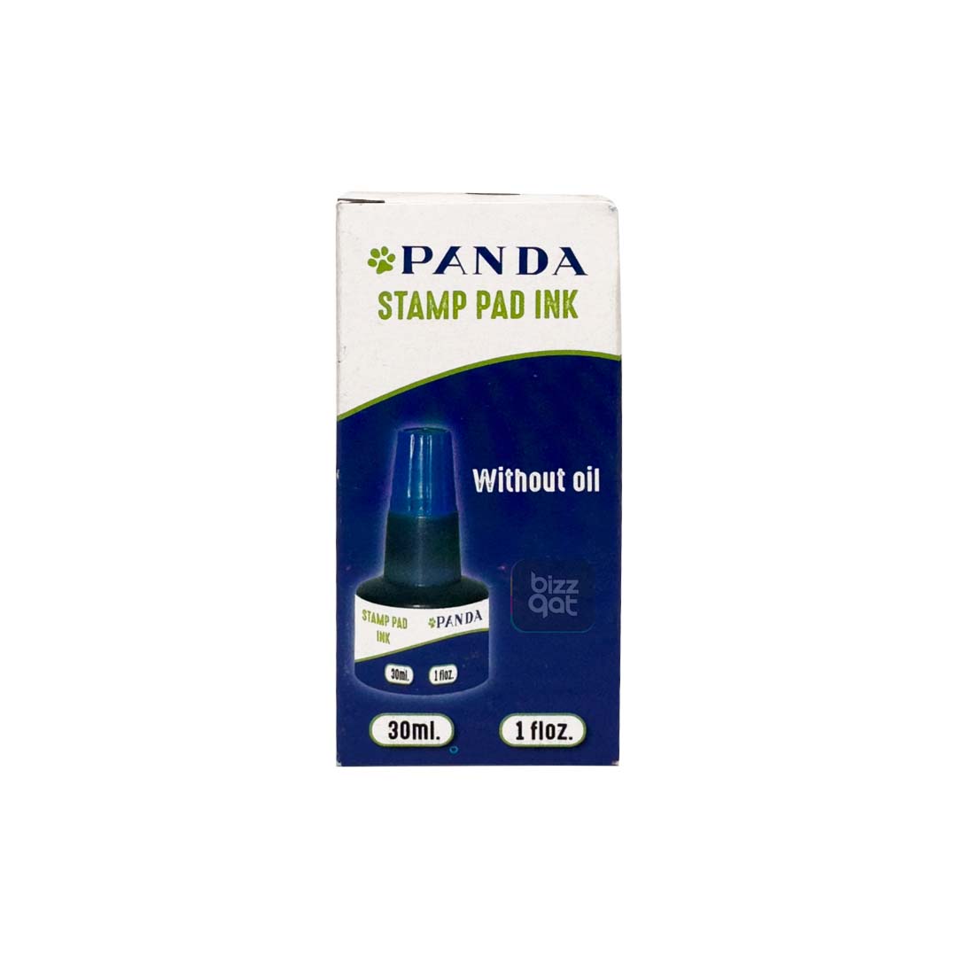 Specifications for the Panda Stamp Ink Black 30ml:  Color: Black Volume: 30ml Ink Type: Water-based