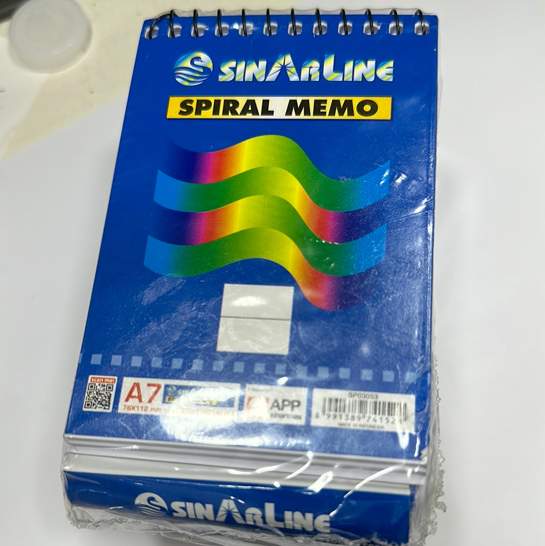 Top Spiral Memo Sinarline A7 80S-SP03053 PTSPIRALA7